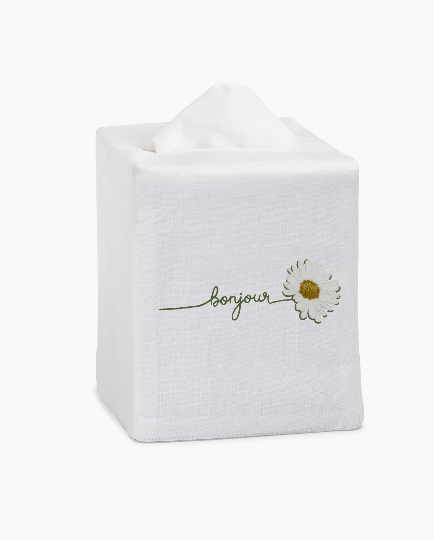 Henry Handwork Bonjour Daisy Tissue Box Cover - Thumbnail 3