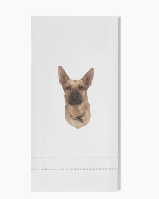 Henry Handwork German Shepherd Hand Towel