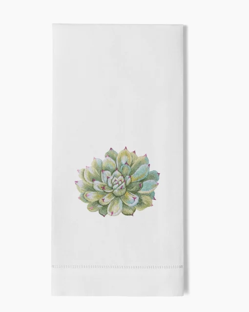 Henry Handwork Succulent Towel - Thumbnail 4