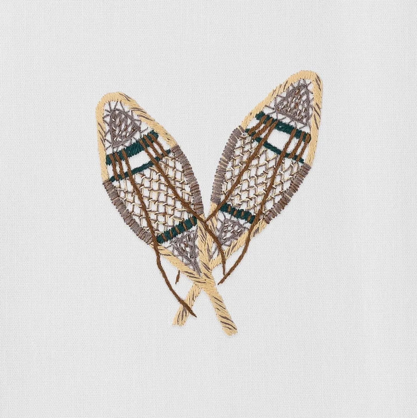 Henry Handwork Snowshoes Hand Towel - Thumbnail 4