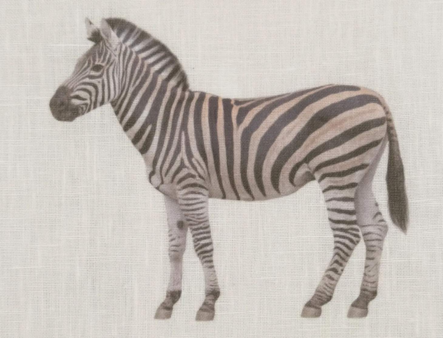 Henry Handwork Zebra Linen Hand Towel - Thumbnail 2